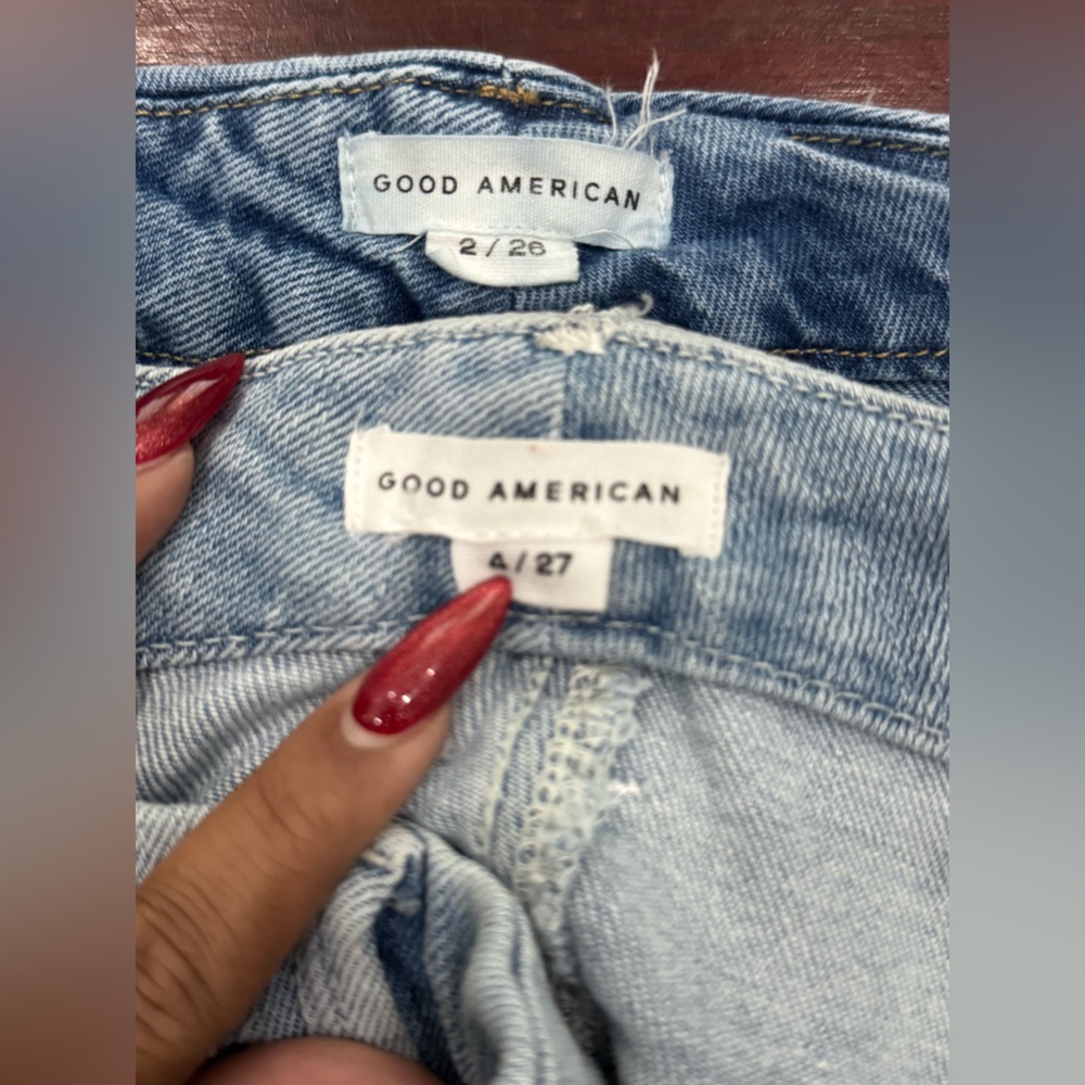 Two pair of Good American Jeans